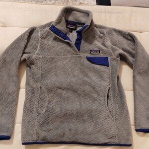 Women's SMALL Patagonia Re-Tool Snap-T Pullover Nickel X Dye Harvest Moon Blue